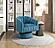 Bristol Swivel Chair - Dark Teal by Homelegance