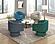Bristol Swivel Chair - Dark Green by Homelegance