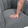 Eve Swivel Chair - Dark Gray by Homelegance
