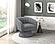 Eve Swivel Chair - Dark Gray by Homelegance