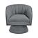 Eve Swivel Chair - Dark Gray by Homelegance