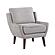 Ellie Accent Chair - Gray by Homelegance
