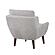 Ellie Accent Chair - Gray by Homelegance