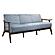 Carlson Sofa - Blue-Gray Velvet by Homelegance
