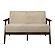 Carlson Loveseat - Light Brown by Homelegance
