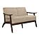 Carlson Loveseat - Light Brown by Homelegance
