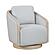 Hugo Swivel Chair - Gray by Homelegance
