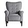Kyrie Accent Chair - Dark Gray by Homelegance