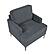 Colette Accent Chair - Dark Gray by Homelegance