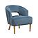 Dorset Accent Chair - Blue by Homelegance