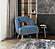 Dorset Accent Chair - Blue by Homelegance