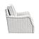 Bowden Swivel Chair - Off White w/Blue Stripe Pattern by Homelegance