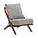 Audrey  Accent Chair - Gray by Homelegance