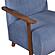 Ezra Accent Chair - Blue by Homelegance