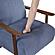 Ezra Accent Chair - Blue by Homelegance