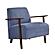 Ezra Accent Chair - Blue by Homelegance