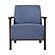 Ezra Accent Chair - Blue by Homelegance