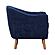 Cutler Accent Chair - Blue by Homelegance