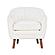 Cutler Accent Chair - White by Homelegance