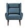 Greta Accent Chair - Blue by Homelegance