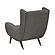Greta Accent Chair - Dark Gray by Homelegance