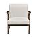 Omara Accent Chair - Beige & Warm Walnut by Homelegance