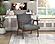 Omara Accent Chair - Dark Gray & Warm Walnut by Homelegance