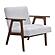 Omara Accent Chair - Gray & Warm Walnut by Homelegance