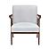 Omara Accent Chair - Gray & Warm Walnut by Homelegance