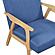 Omara Accent Chair - Blue & Natural by Homelegance