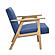 Omara Accent Chair - Blue & Natural by Homelegance