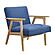 Omara Accent Chair - Blue & Natural by Homelegance
