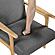 Omara Accent Chair - Dark Gray & Natural by Homelegance