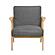 Omara Accent Chair - Dark Gray & Natural by Homelegance