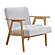 Omara Accent Chair - Gray & Natural by Homelegance