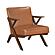 Gideon Accent Chair - Brown & Warm Walnut by Homelegance