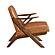 Gideon Accent Chair - Brown & Warm Walnut by Homelegance