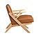 Gideon Accent Chair - Brown & Natural by Homelegance