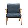 Gideon Accent Chair - Blue& Natural by Homelegance