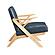 Gideon Accent Chair - Blue& Natural by Homelegance