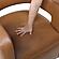Sawyer Swivel Chair - Camel by Homelegance