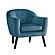 Quill Accent Chair - Blue by Homelegance