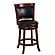 Shapel Swivel Counter Height Chair - Black by Homelegance