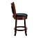 Shapel Swivel Counter Height Chair - Black by Homelegance