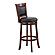 Shapel Swivel Pub Height Chair - Black by Homelegance