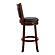 Shapel Swivel Pub Height Chair - Black by Homelegance