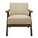 Damala Accent Chair - Light Brown & Walnut by Homelegance