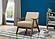 Damala Accent Chair - Light Brown & Walnut by Homelegance