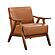 Damala Accent Chair - Matt Brown & Walnut by Homelegance