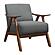Damala Accent Chair - Gray & Walnut by Homelegance